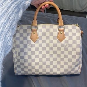 Louis Vuitton Speedy 30 Bandouliere Damier Azur